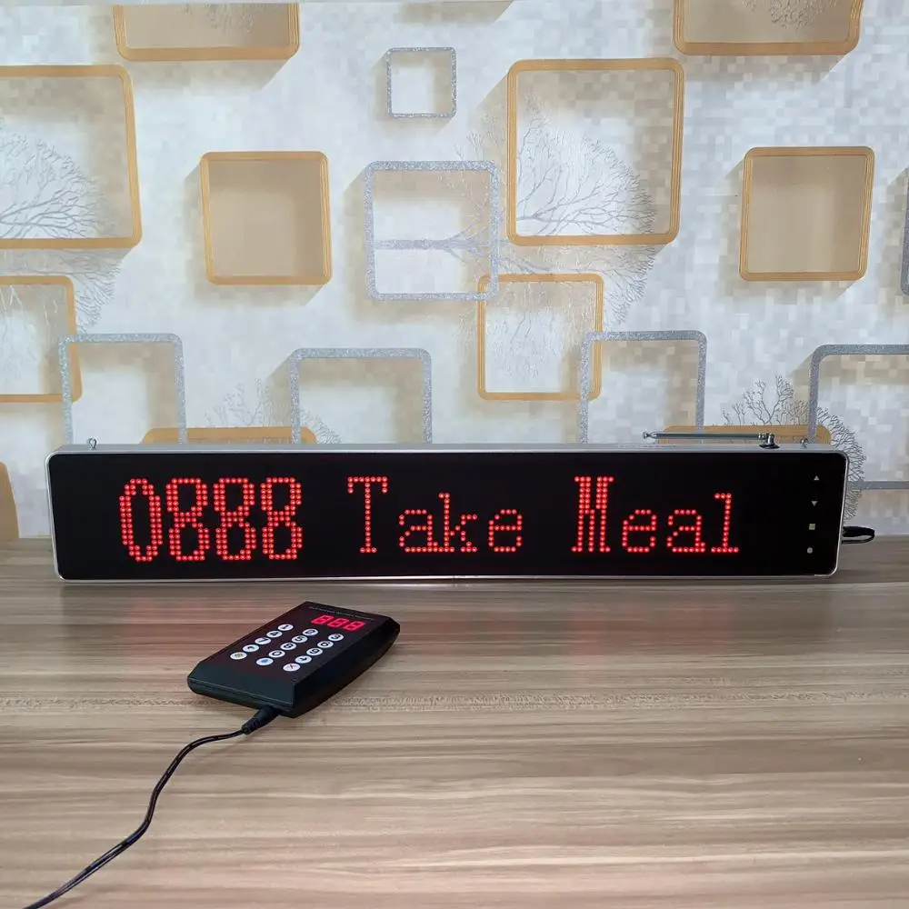 wireless calling system restaurant pager with LED display panel