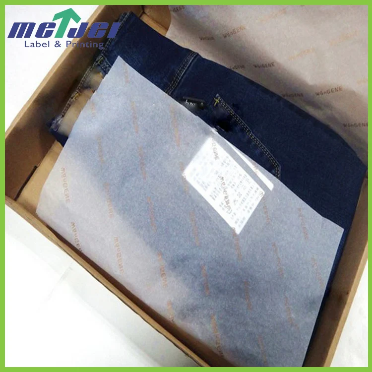 Customized printed wrapping tissue paper with company logo