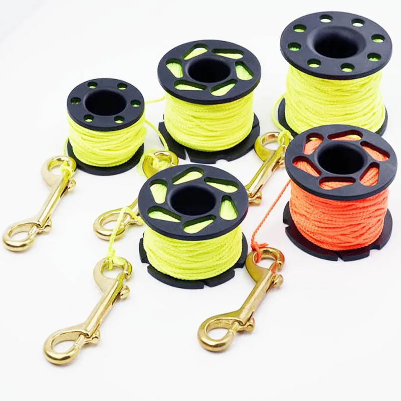Diving reel Finger Spool with Brass Clip Line Holder Reel