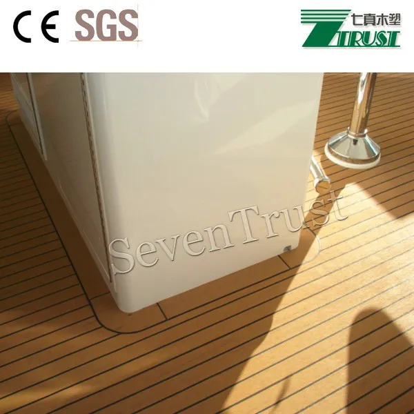 190x5мм рулоны ПВХ Тиковый синтетический Тиковый настил из ПВХ мягкий настил для лодки