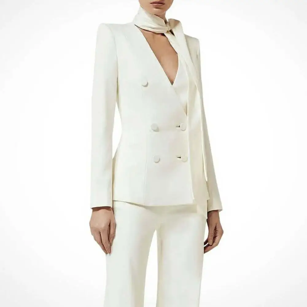 New Style Office Lady Two Pieces Suit Fashion Modern Women Business Suits ladies suits pant
