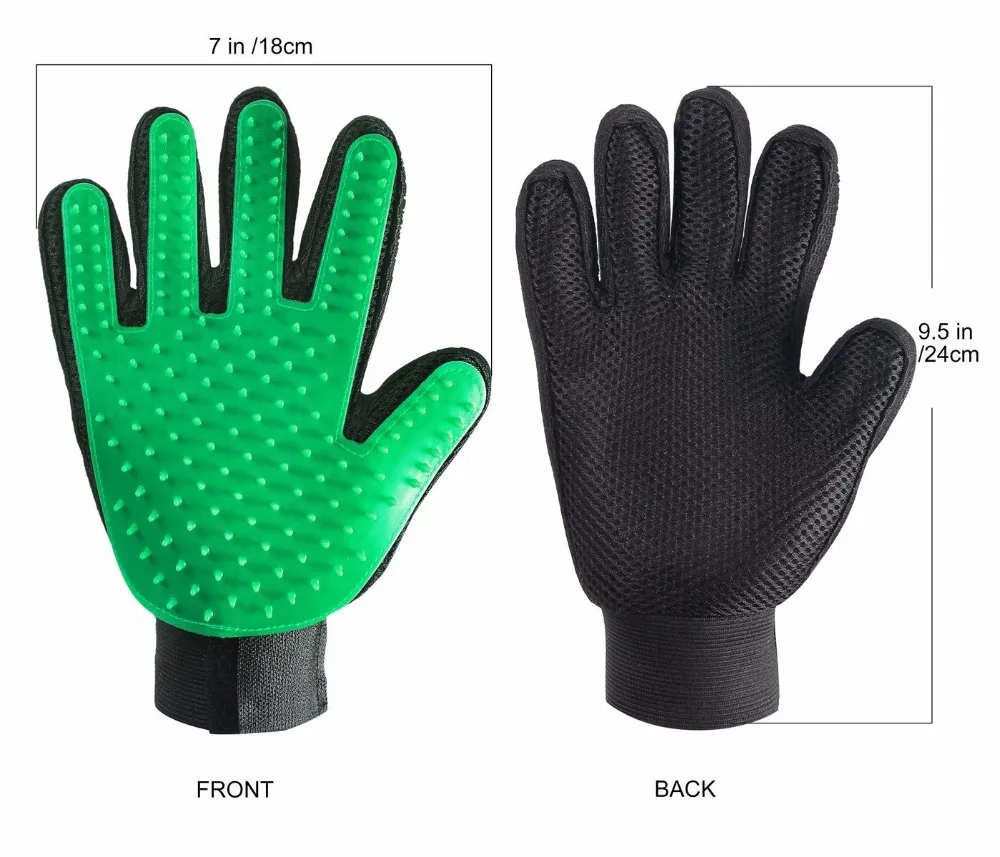 
Hot Sale Pet Dog Hair Brush Comb Glove Pets Finger Cleaning Massage For Grooming Supply Glove 