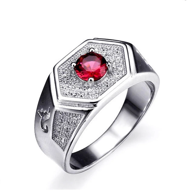 High Quality 925 silver custom mens rings