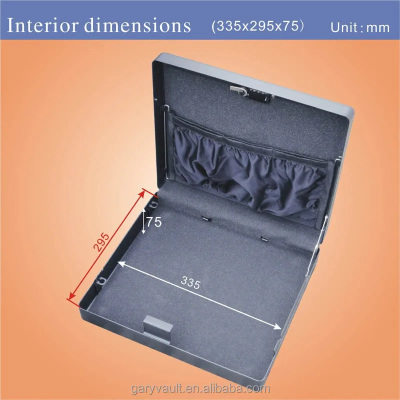 OEM micro gary vault high quality MK550 gun safe box with new biometric fingerprint sensor