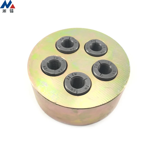 Prestressing anchorage post bridge cable anchor plates for suspension bridge