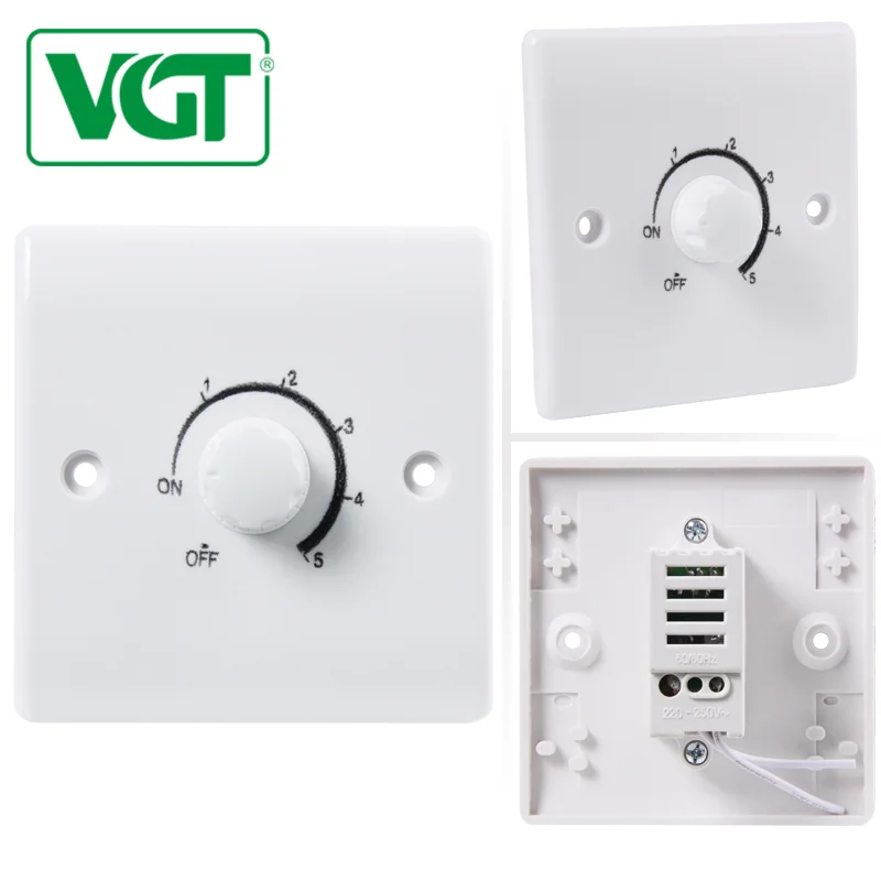 высокий уровень безопасности 250 В CE простота установки вентилятора скорость настенный переключатель управления