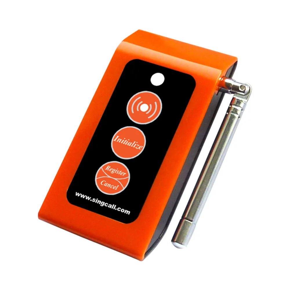 SINGCALL SINGCALL patient alarm system emergency sound and light alarm small caregiver receiver,with two buttons