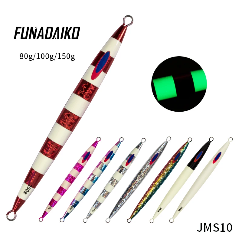 FUNADAIKO 500g heavy lead jig slow pitch jigging tuna lures luminous fishing lure jigging lures metal