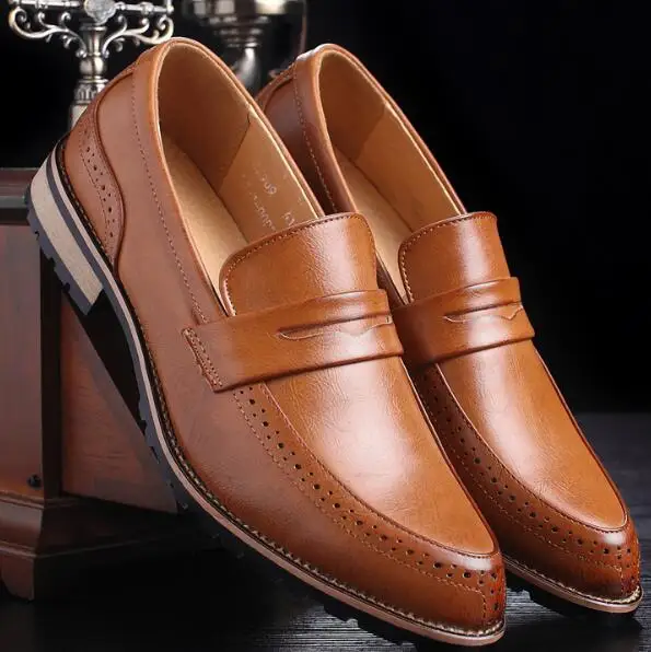 
 Мужские деловые кожаные туфли в западном стиле c10018a  