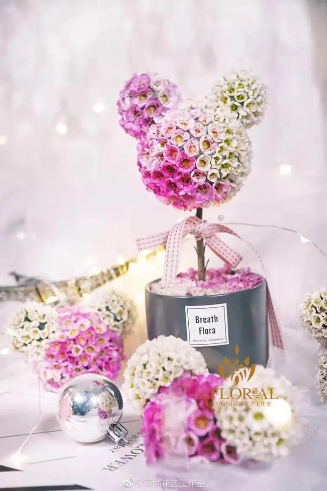 3D Mickey heart panda phenolic resin fresh floral foam in stock