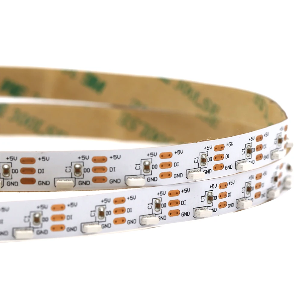 side emitting smd4020 individually addressable led pixel 5m  sk6812 WS2812b mini 4020 rgb side view led strip