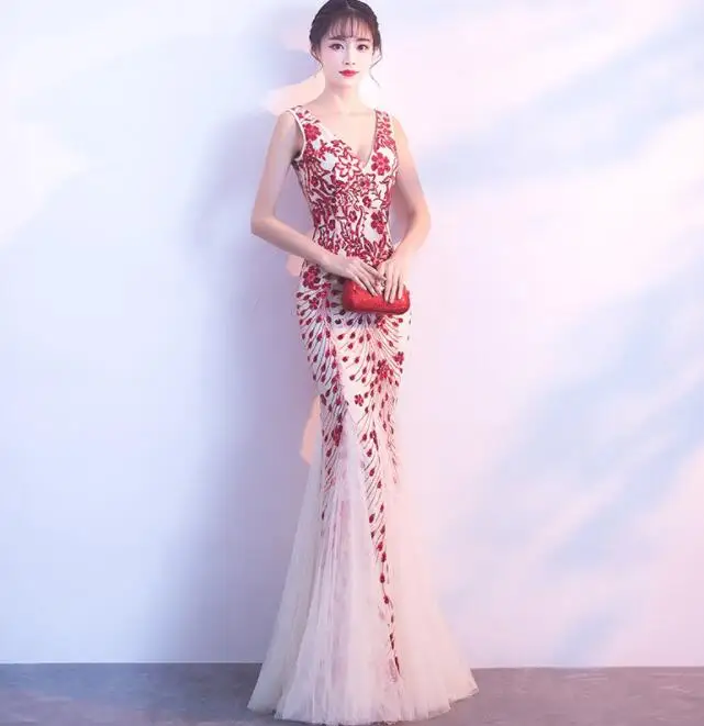 Лидер продаж в США женское платье с V-образным вырезом из Мягкого Тюля