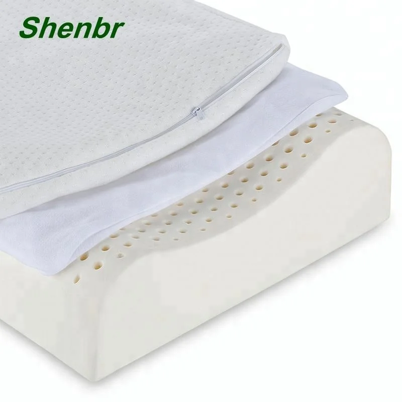 Head Contouring Protect Organic Baby Youths Latex Pillow