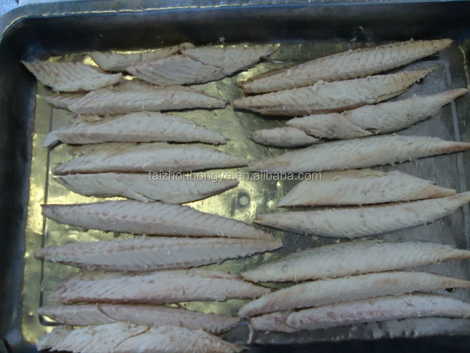 2018 New frozen precooked pacific mackerel loin 100%loin or 90%loin, single clean