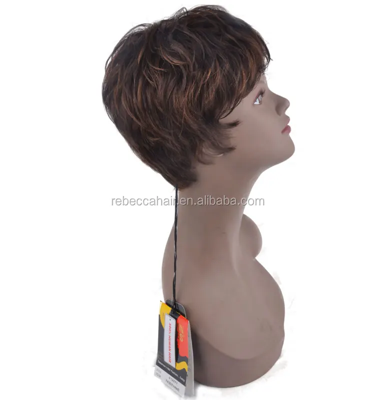 Rebecca Popular Cheap Short High Quality Human Hair Wig For Women in stock