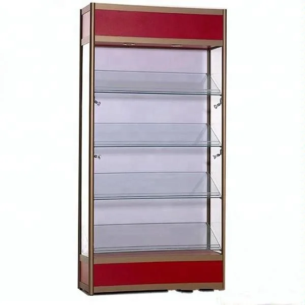 Free standing Extra Vision Outside cosmetic watch display Showcase