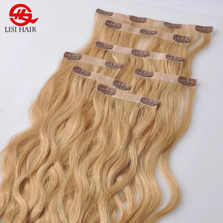 
Double Drawn Seamless PU Clip Hair Extension Human Hair 
