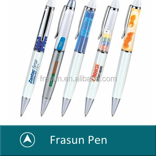 Top quality custom made promotional oil floating pen/floating ballpoint pen/floating liquid pen