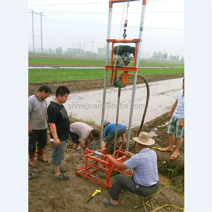 homemade water well drilling equipment; portable borehole drilling machines