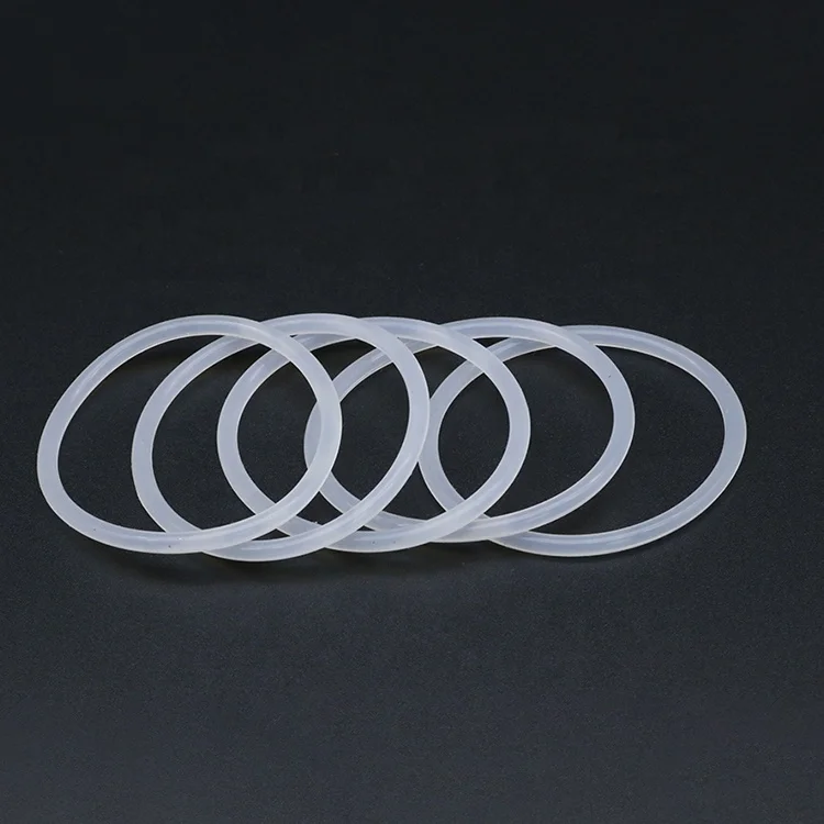 AS568 food grade clear soft rubber seals colored soft silicone o ring