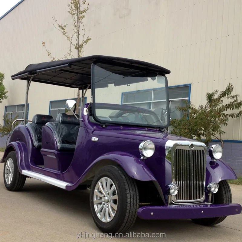 
 4 пассажирских электрических желтых винтажных классических автомобилей для продажи  