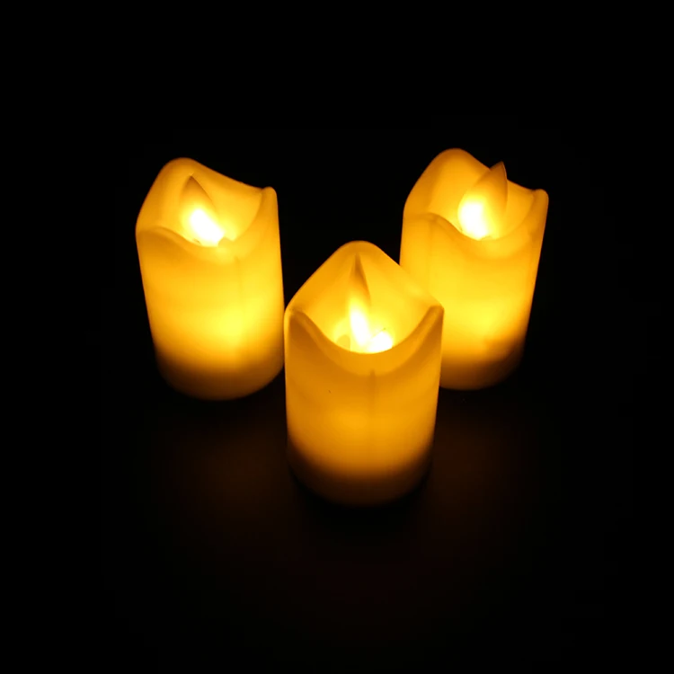 wholesale rf remote control decorative rechargeable scented church led votive lamp light electric candle