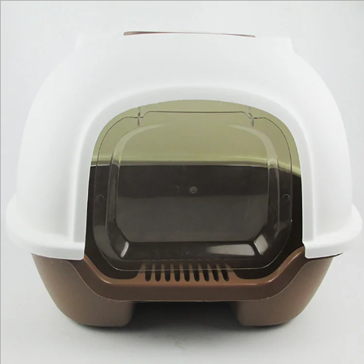 2020 hot selling waterproof hooded cat litter pan cat litter box cat toilet