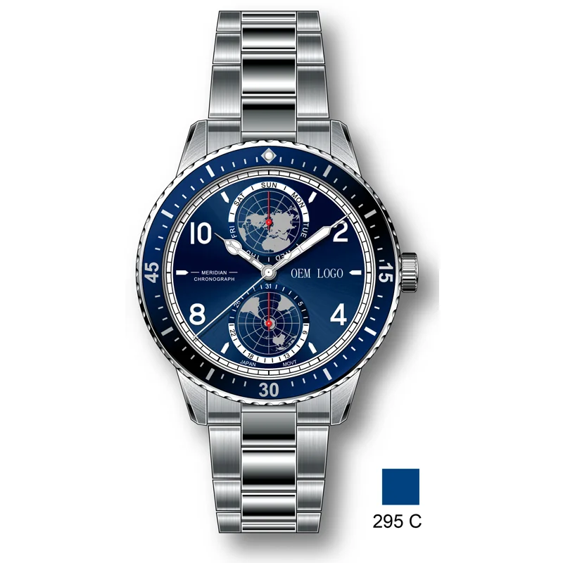 2022 новый дизайн, армейские часы с логотипом, японский механизм, корпус из нержавеющей стали, ремешок из натуральной кожи, мужские спортивные часы