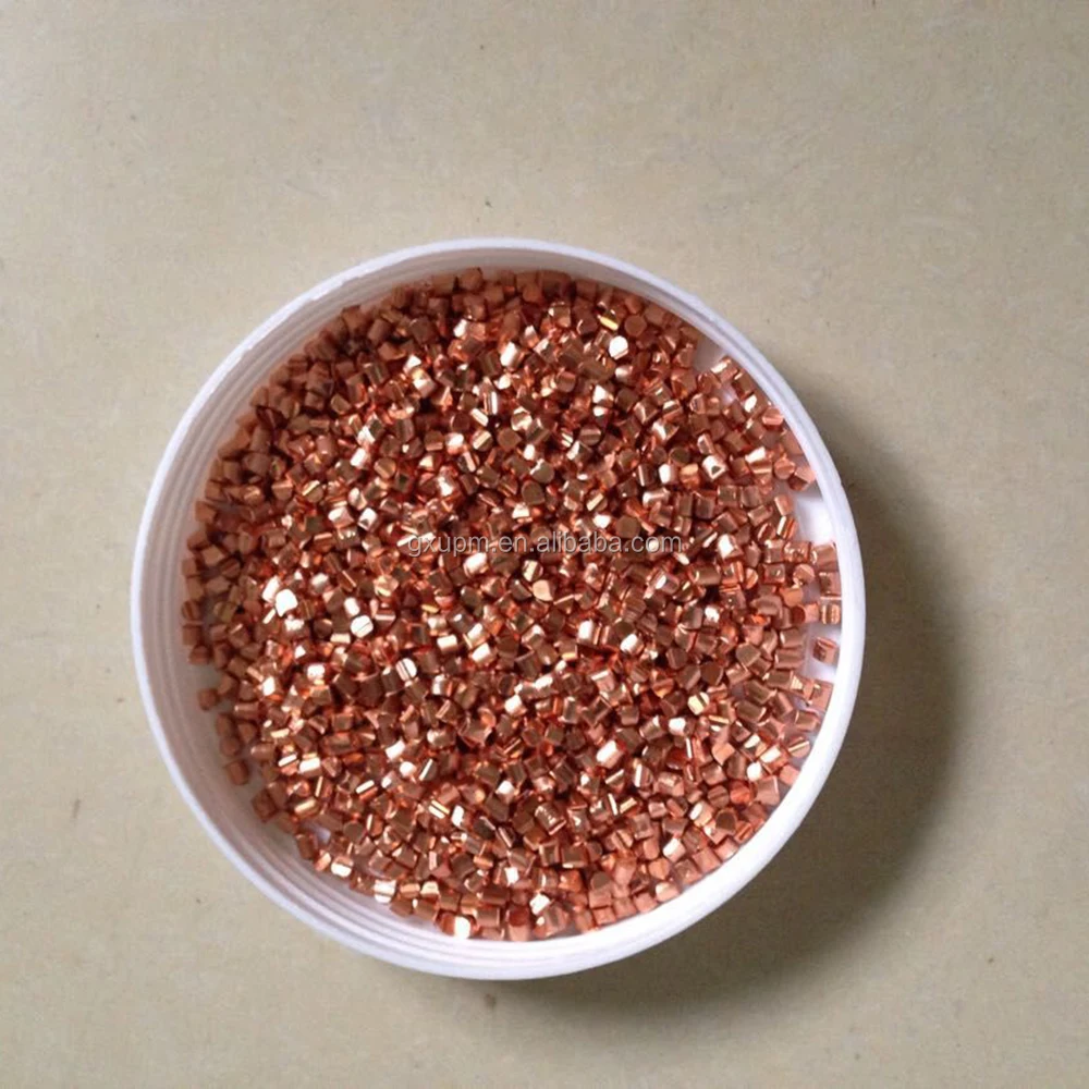 99.9995% ~99.99995% purity copper granules from China copper materials company