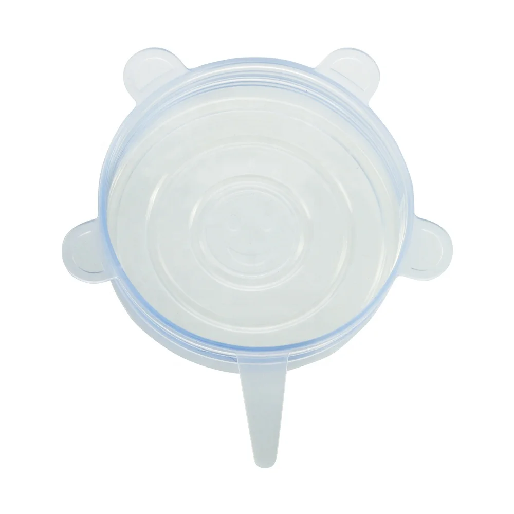 6 шт./упаковка, силиконовые растягивающиеся крышки