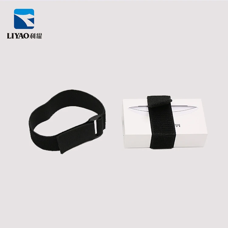 Customized Hook and Loop Cable Ties Flexible Reusable Soft Nylon Printed  Strap With Buckle Color or LOGO Customization Quality