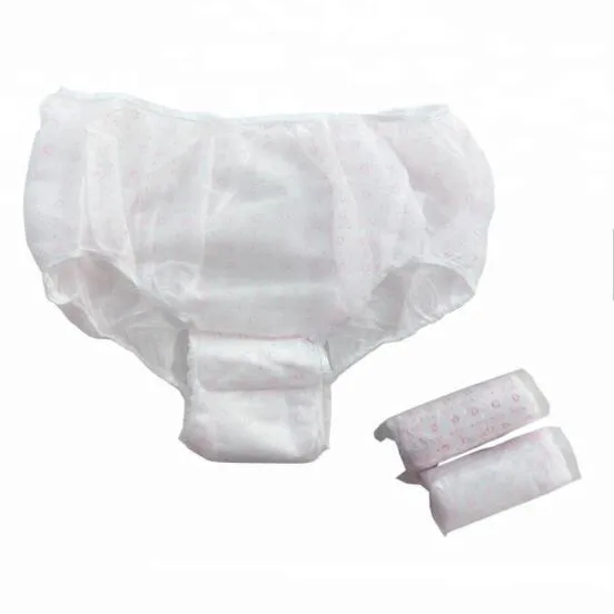 Новый дизайн, женские одноразовые менструальные трусики, трусики для менструации с гигиенической прокладкой