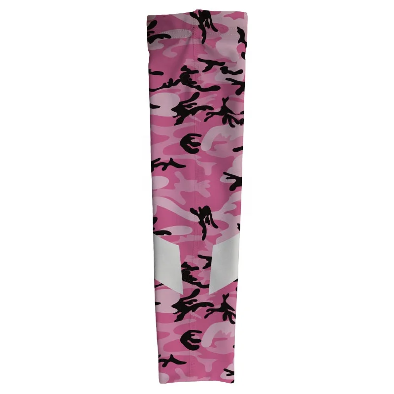 Pure Breast Cancer Awareness Custom Pink Camo Printed Arm Sleeves Wholesale