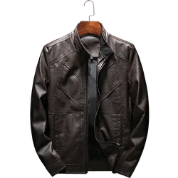 China Apparel Best Quality Motorcycle Jacket Mens Leather Jacket Warm Keeping Winter Jacket