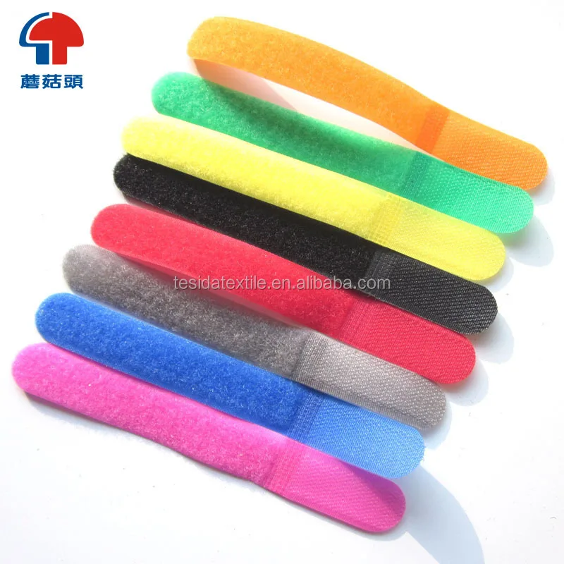 100% nylon Hook and loop cable tie for cloth ,shoes , bags ,medical equipment