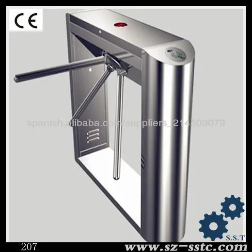 304 из нержавеющей стали штатив турникет с RFID-системы контроля доступа / широко используемый Вертикальный турникет треноги