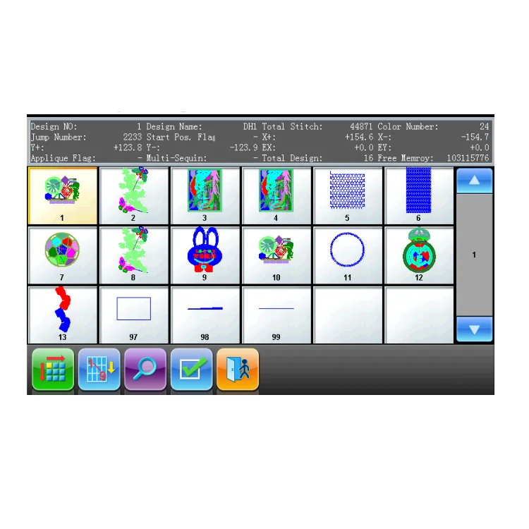 
Dahao 285A Embroidery Software operating system 