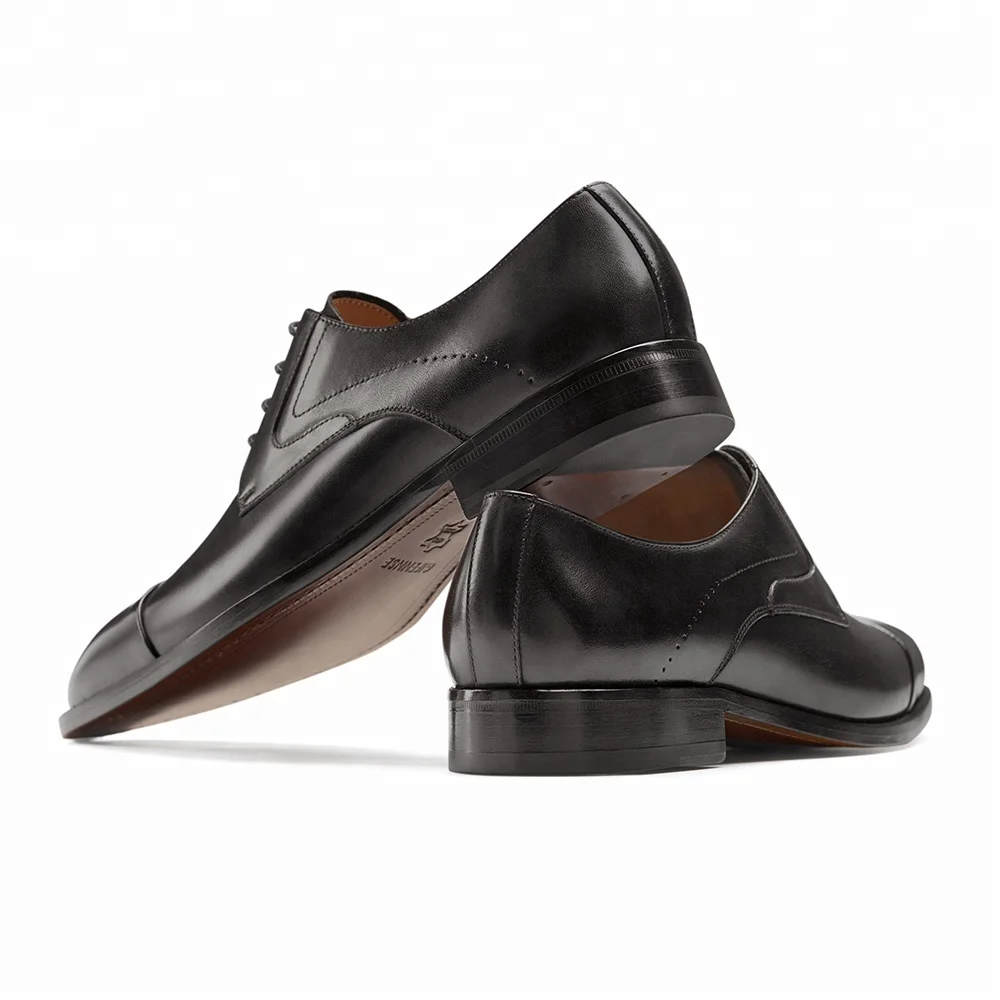 
Wholesale branded cooperated factory Derby shoes made by hands real leather 