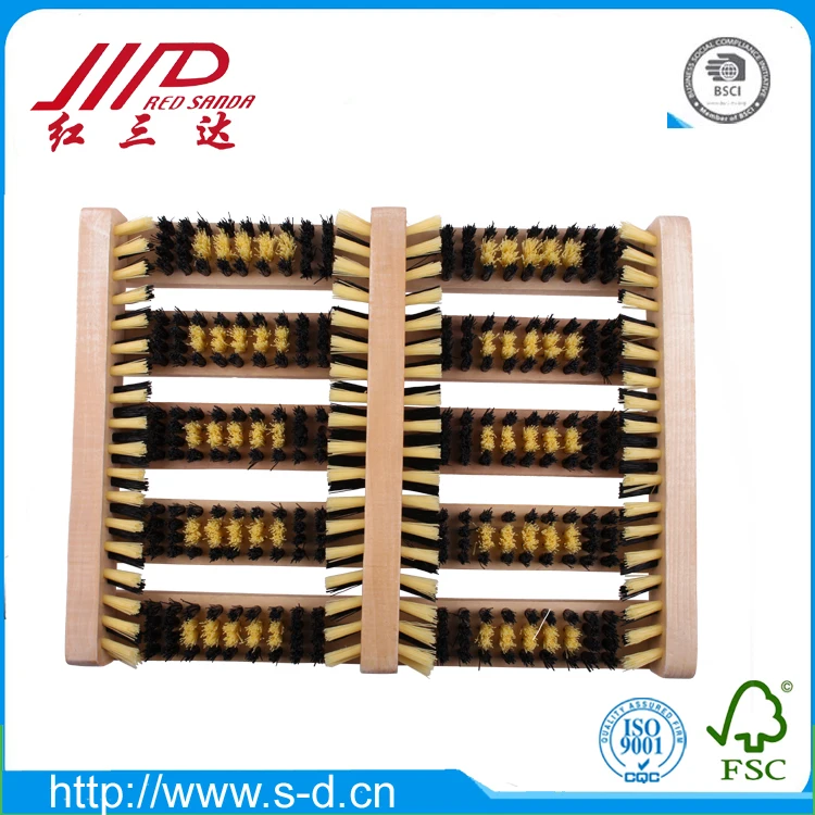 Деревянные обувные scaper щеточка для чистки с пластиковой волос триммер для носа сапоги скруббер