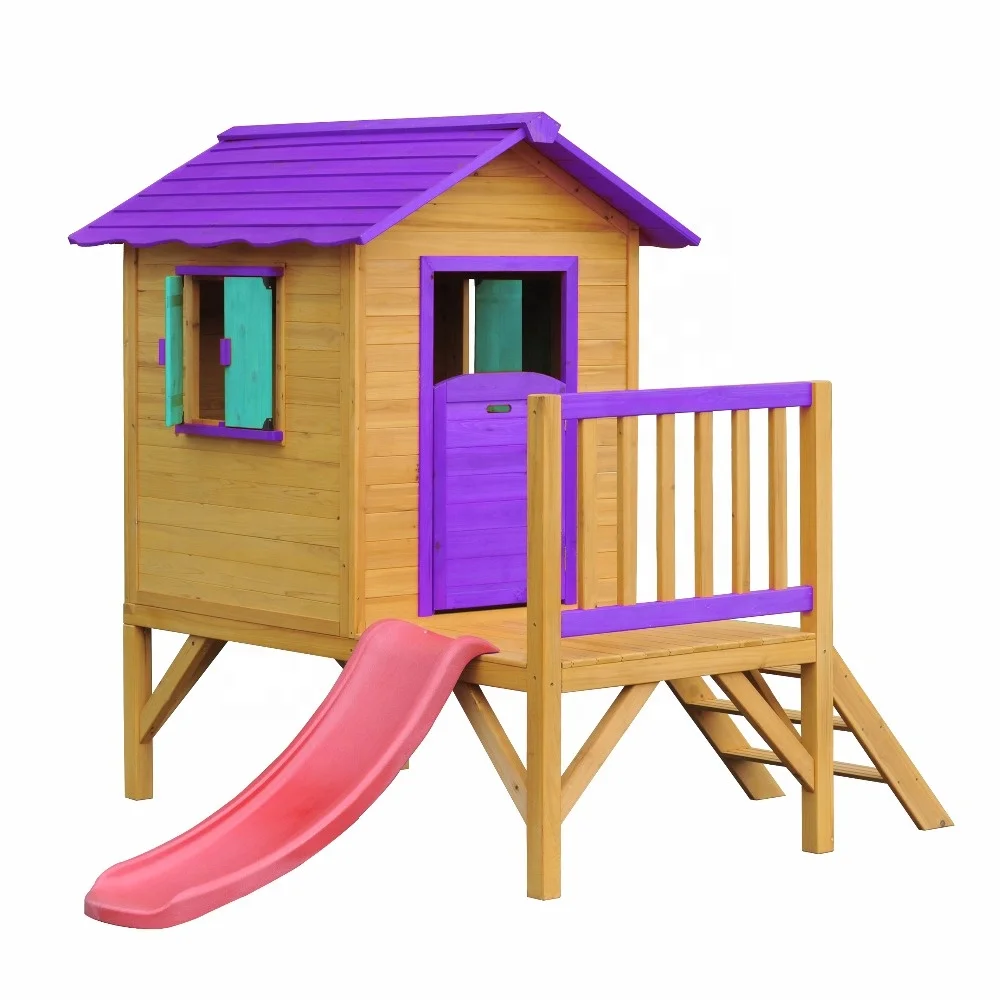 
Wholesale Cedar Outdoor Wooden Kids Garden Playhouse 