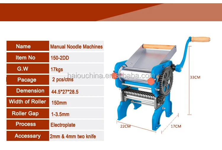 
table top manual dough sheeter machine stainless steel for home use 