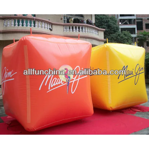 inflatable cube buoys inflatable swim buoys with digital printing logo for water event advertising custom logo size colour