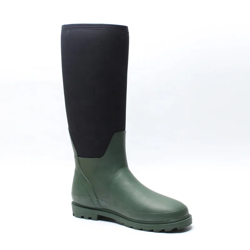 
Fashion high neoprene boots green high men rubber boots gumboots men 