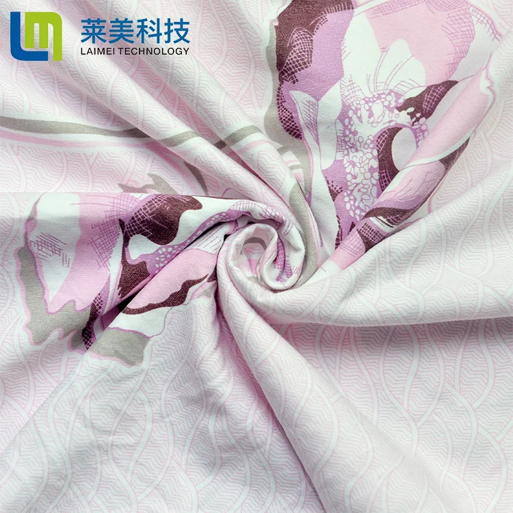 Wholesale Home Textile 100% Polyester Flower  Print Washable Cotton Fabric For Bed Sheet In Roll