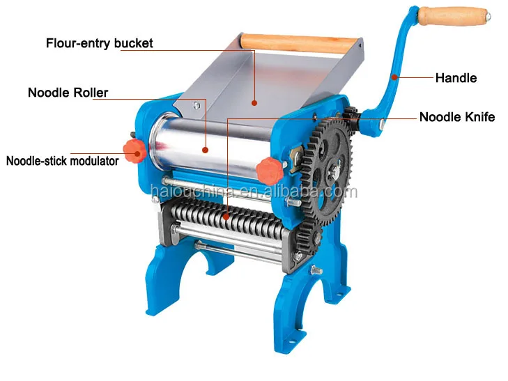 
table top manual dough sheeter machine stainless steel for home use 