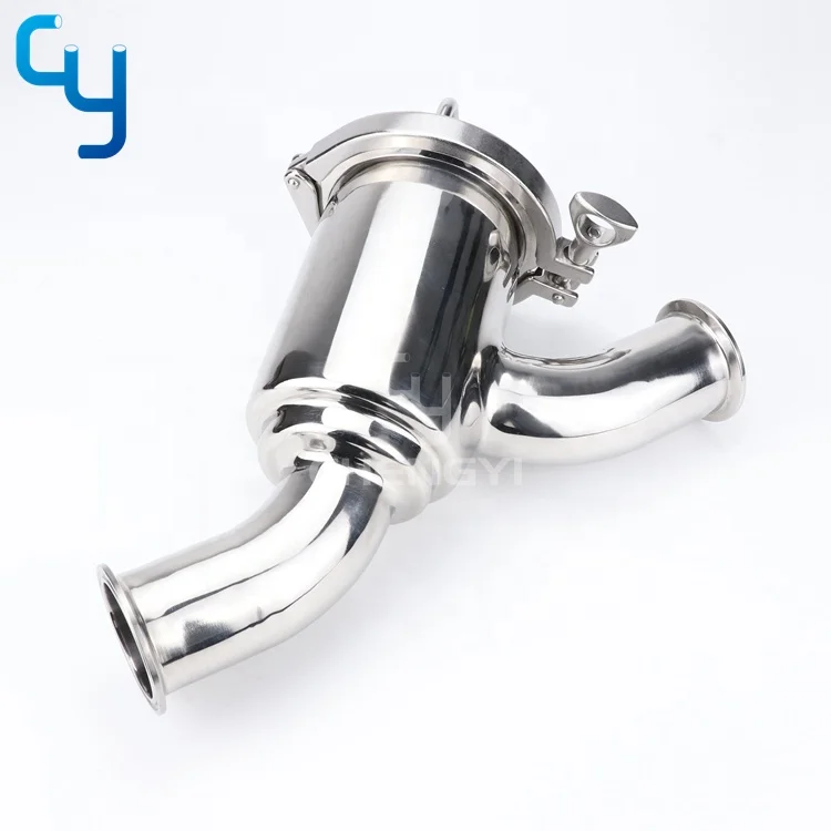 Stainless steel sanitary Y type strainer