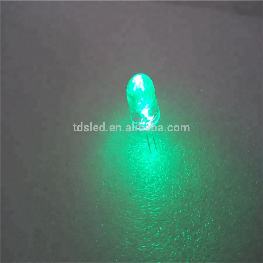 High quality Diffused green Color 10mm round led lamp For RGB underwater light