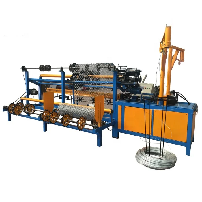 High speed The metal wire diamond and Full automatic chain link fence machine