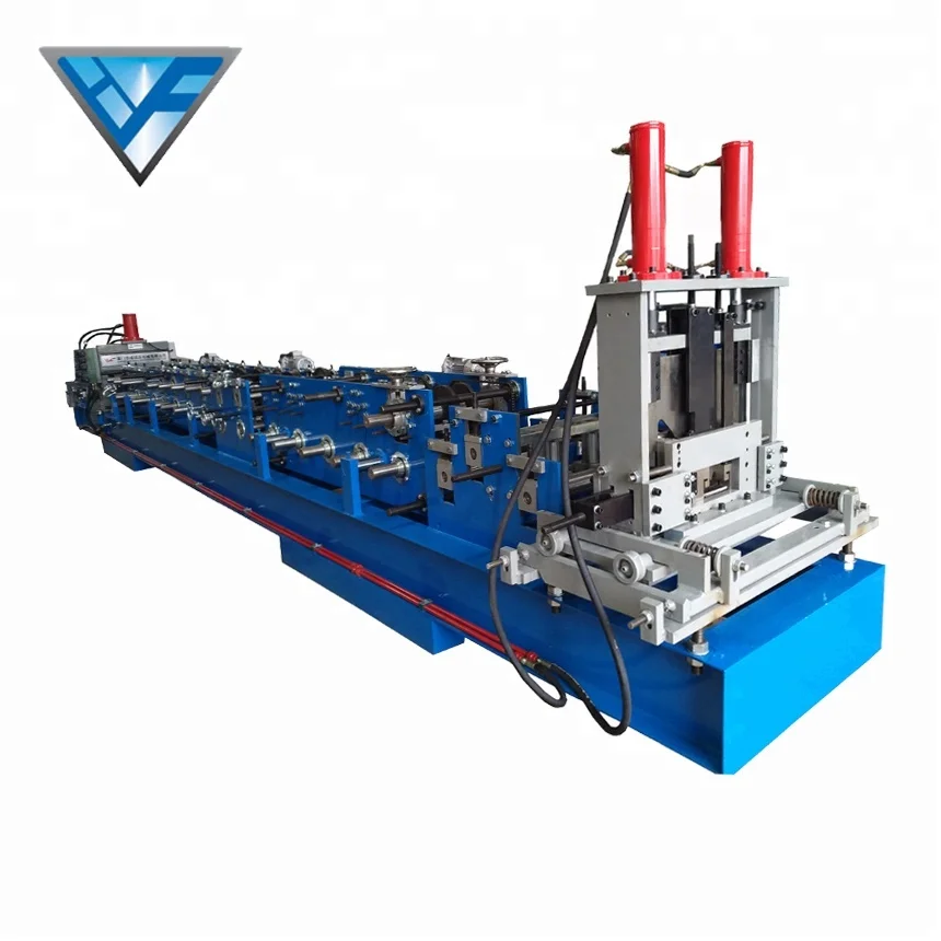 C80-300 High performance  metal  C steel framing profile forming machine Automatical Steel Plate C Channel Roll Forming Machine