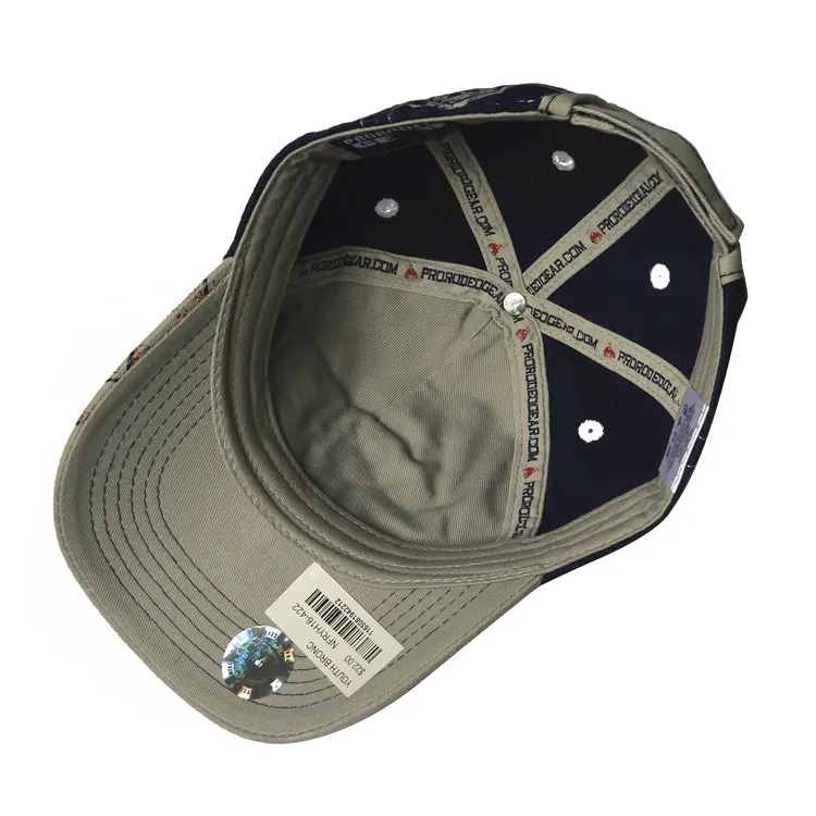 Custom Made Floral Retro Hats with Embroidery Printing Logo Washed 5 Panels Baseball Caps Small Order Acceptable to Custom Hat